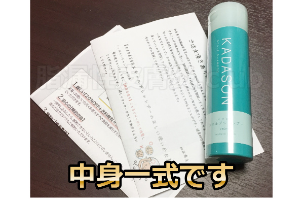 カダソンスカルプシャンプー中身一式